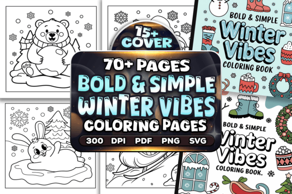 70 Easy Winter Vibes Coloring Pages Graphics
