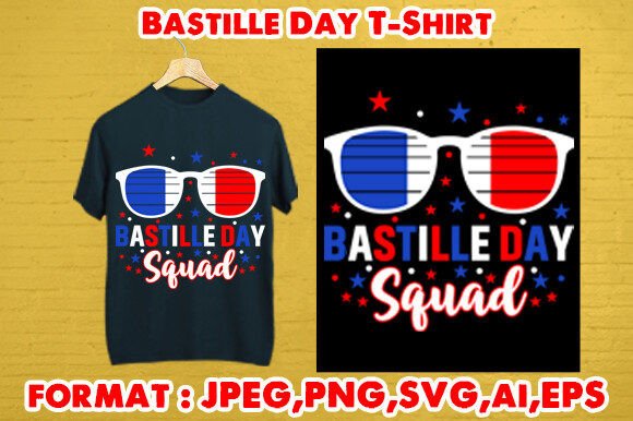 Bastille Day T-Shirt Graphics for T-Shirt Designs