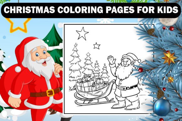 BOLD EASY CHRISTMAS COLORING PAGES VOL-3 Graphics