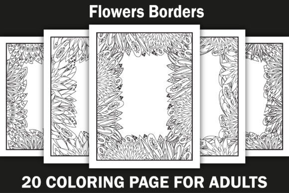 Borders Coloring Page Bundle: Graphics for Editorial Charm