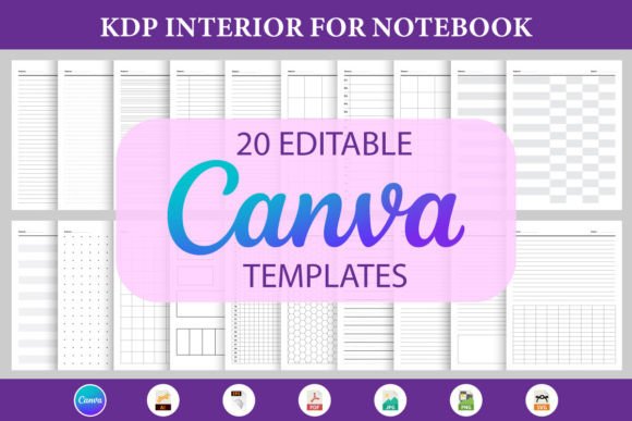 Canva Notebook Papers KDP Interior