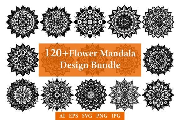 Flower Mandala Design Bundles