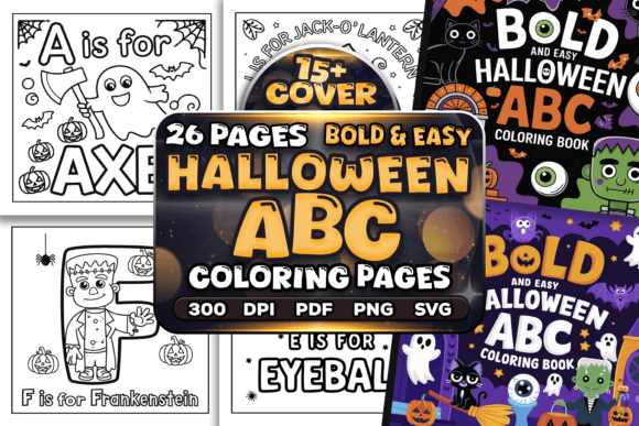 Halloween ABC Alphabet Coloring Pages: Graphics for 1St Grade Branding