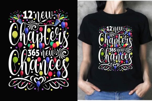 Happy New Year T-Shirt Design Graphics