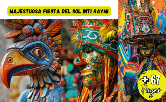 MAJESTUOSA FIESTA DEL SOL INTI RAYMI Graphics & Illustrations