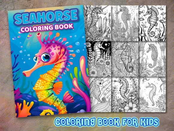 Seahorse Coloring Pages & Graphics