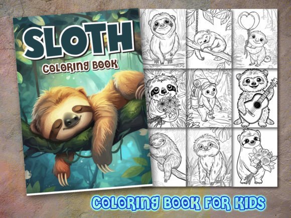 Sloth Coloring Pages & Graphics